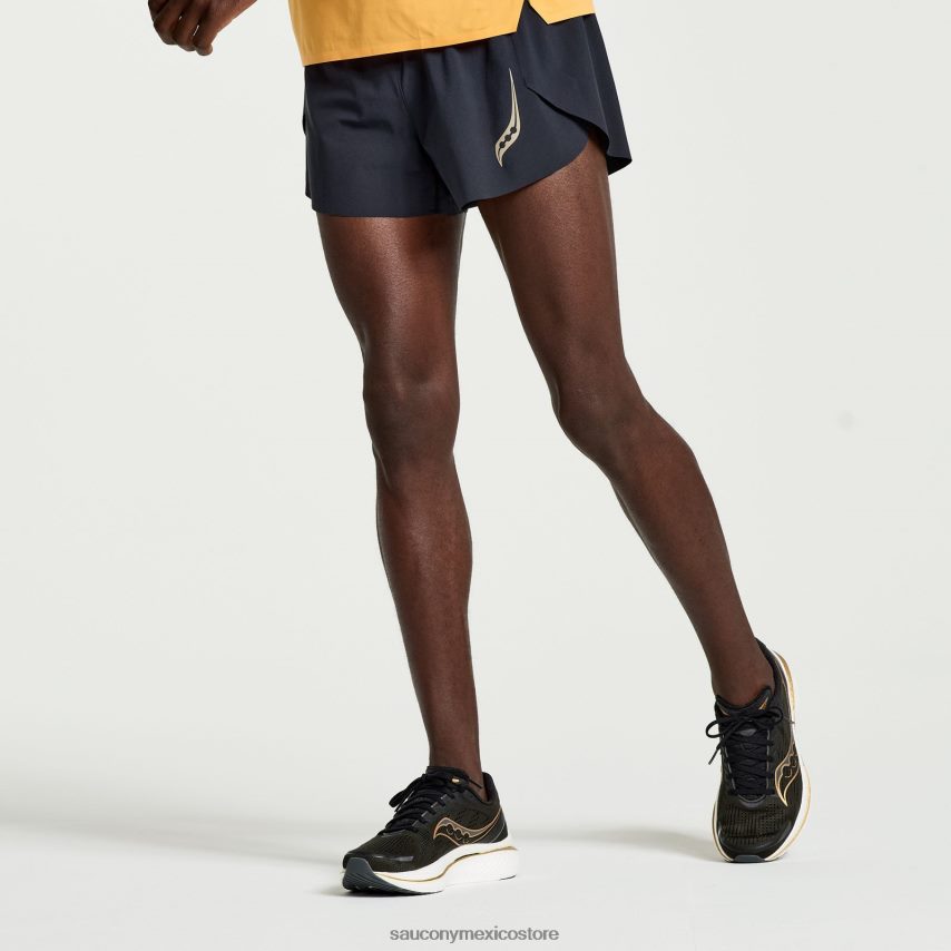 Saucony pináculo 3 corto hombres negro P4B2Z0423