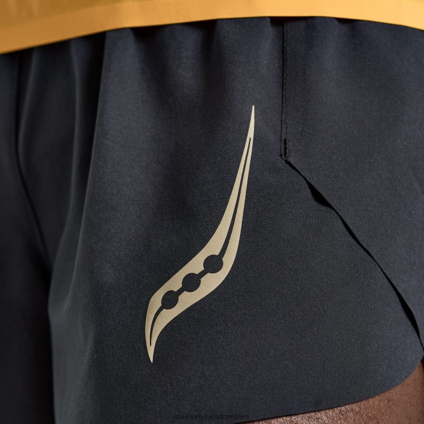 Saucony pináculo 3 corto hombres negro P4B2Z0423