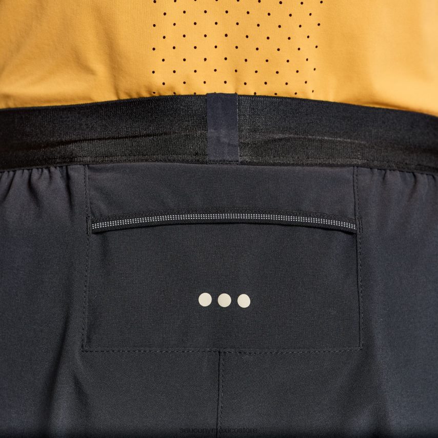 Saucony pináculo 3 corto hombres negro P4B2Z0423