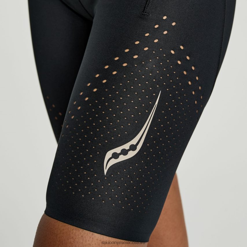 Saucony pináculo 8 apretado corto mujer negro P4B2Z0846