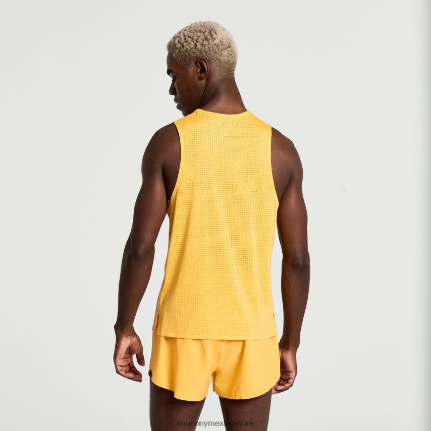 Saucony pináculo sin mangas hombres naranja ardiente P4B2Z0367