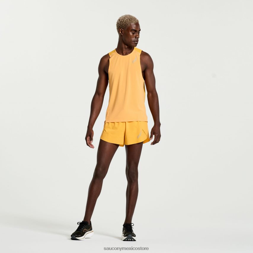 Saucony pináculo sin mangas hombres naranja ardiente P4B2Z0367