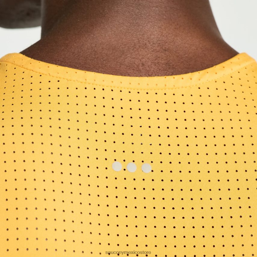 Saucony pináculo sin mangas hombres naranja ardiente P4B2Z0367