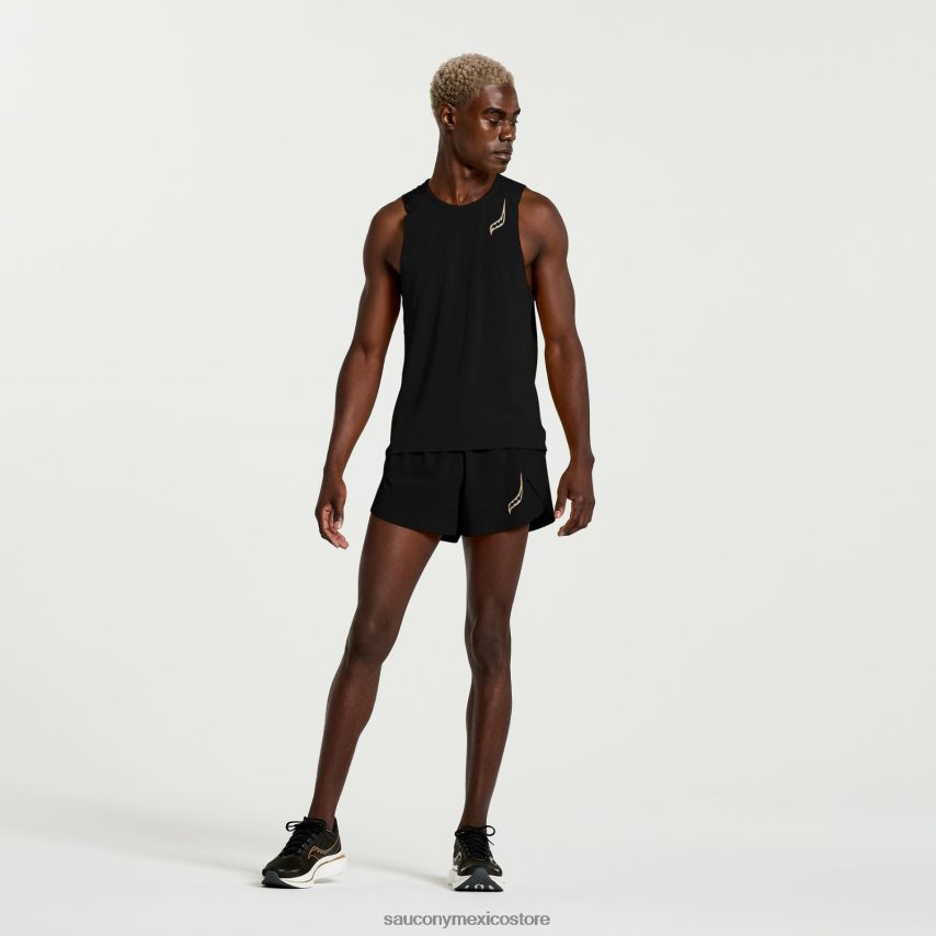 Saucony pináculo sin mangas hombres negro P4B2Z0368