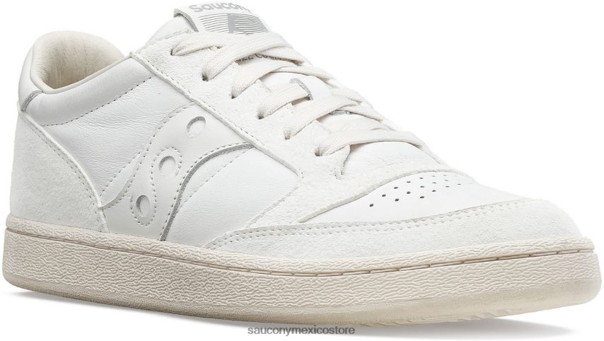 Saucony prima de la corte de jazz hombres blanco Blanco P4B2Z0164