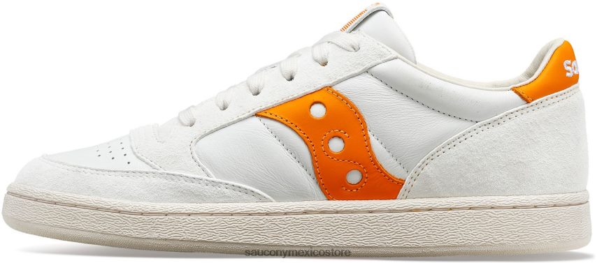 Saucony prima de la corte de jazz hombres blanco/naranja P4B2Z0165