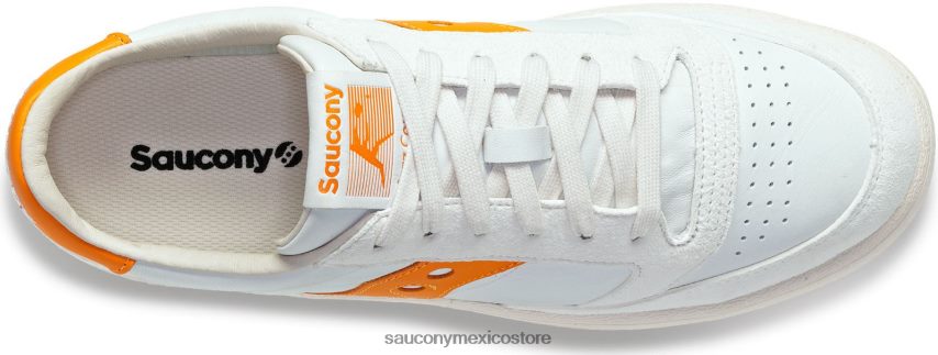 Saucony prima de la corte de jazz hombres blanco/naranja P4B2Z0165