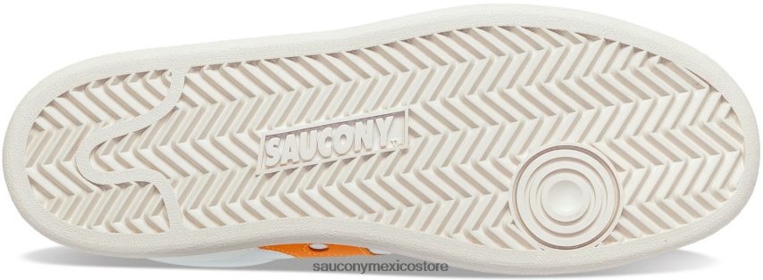 Saucony prima de la corte de jazz hombres blanco/naranja P4B2Z0165