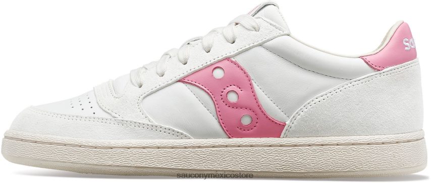 Saucony prima de la corte de jazz hombres blanco/rosa P4B2Z0166