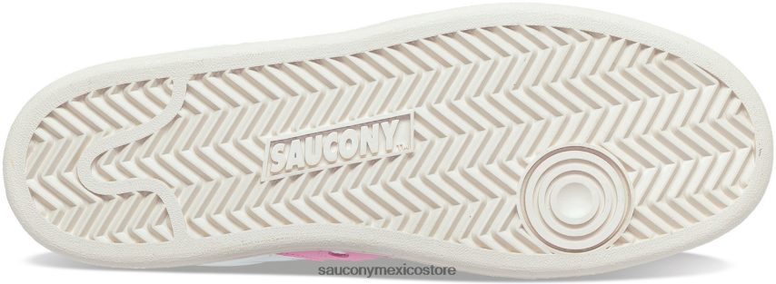 Saucony prima de la corte de jazz hombres blanco/rosa P4B2Z0166