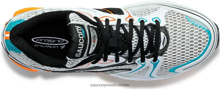 Saucony progrid triunfo 4 hombres plata blanca P4B2Z0195