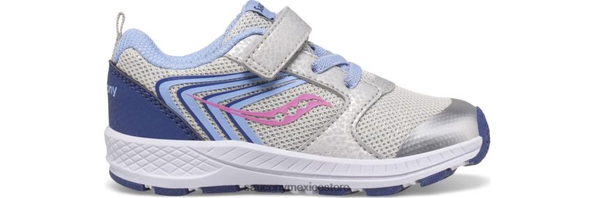 Saucony puño de viento jr zapatilla de deporte niños plata/azul/rosa P4B2Z0911