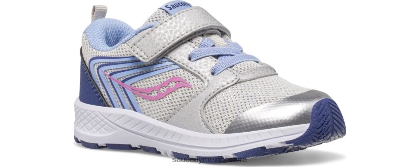 Saucony puño de viento jr zapatilla de deporte niños plata/azul/rosa P4B2Z0911