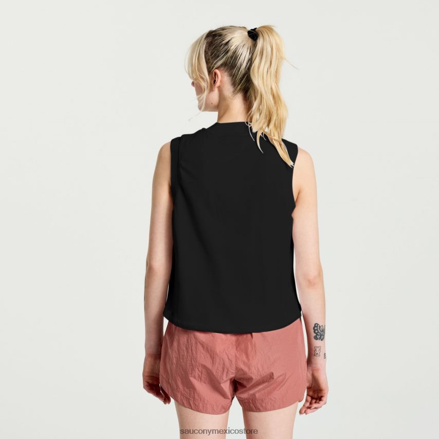 Saucony relajarse sin mangas mujer negro P4B2Z0752