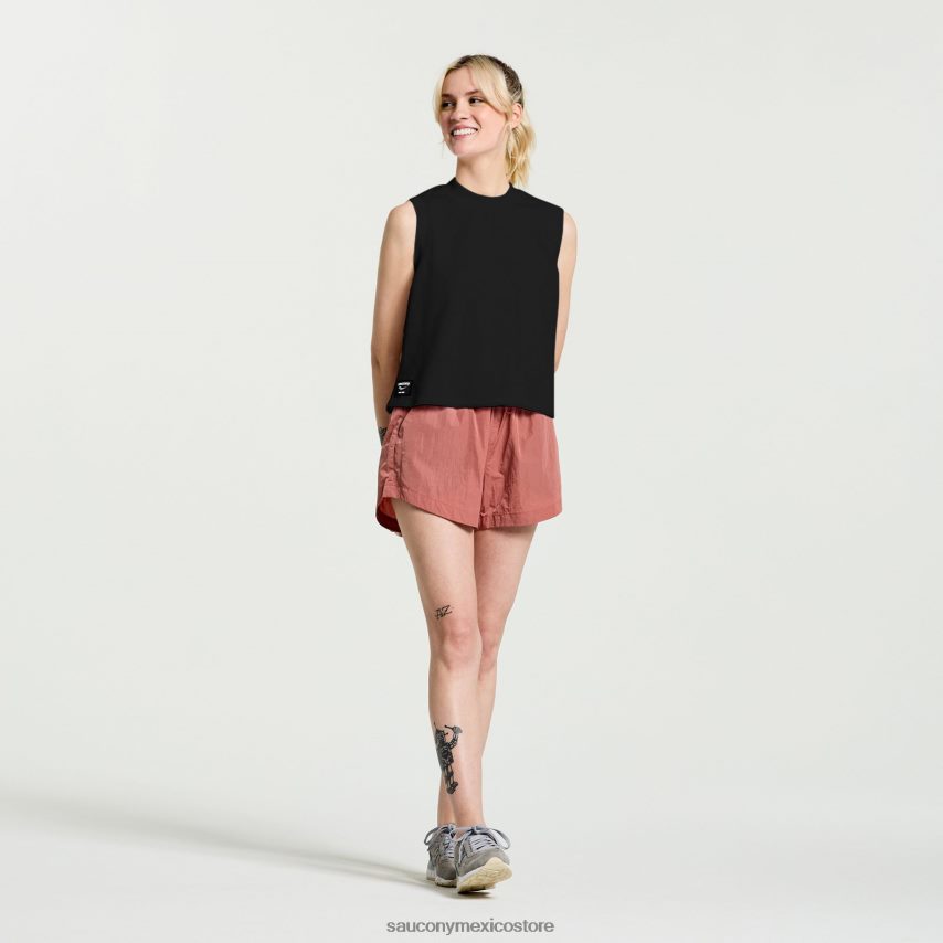 Saucony relajarse sin mangas mujer negro P4B2Z0752