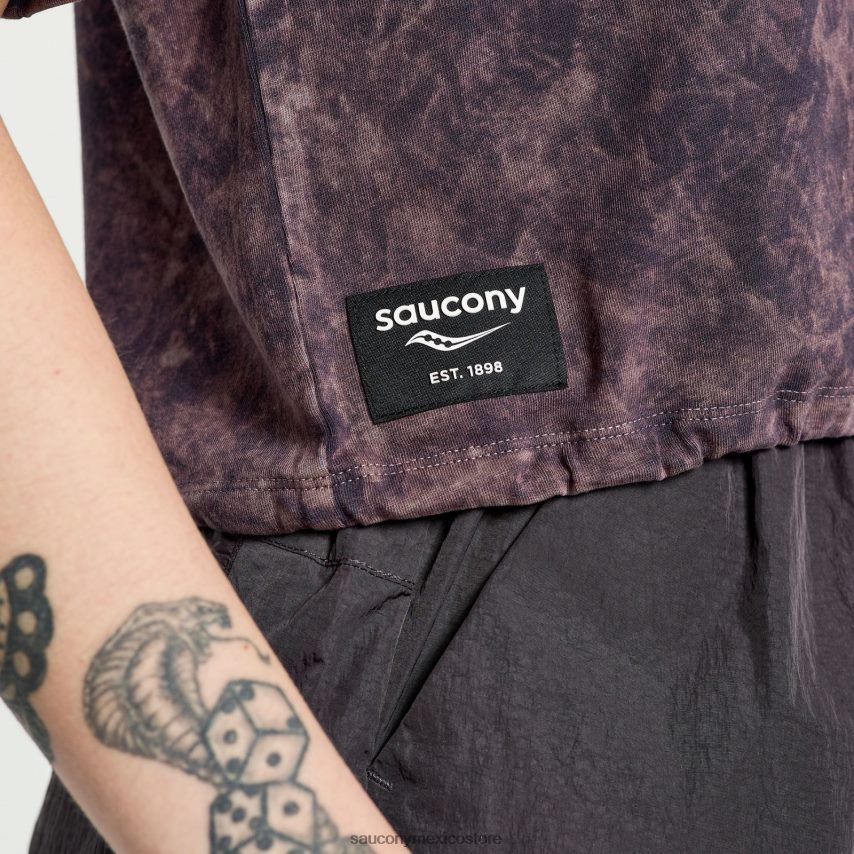 Saucony relájese cultivo de manga corta mujer basalto P4B2Z0766