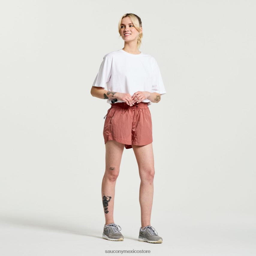 Saucony relájese cultivo de manga corta mujer blanco P4B2Z0767