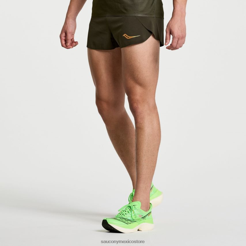 Saucony short élite dividido hombres umbría P4B2Z0430