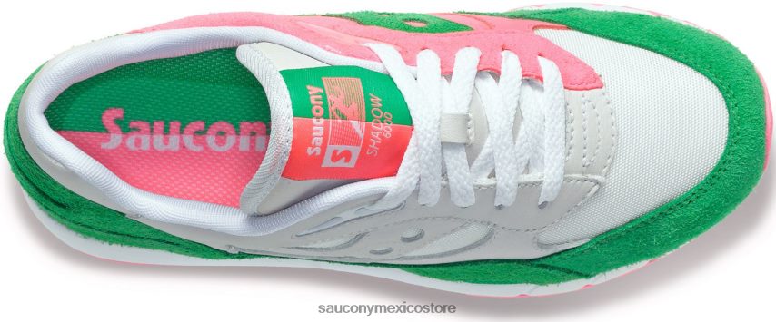 Saucony sombra 6000 dividida hombres verde blanco P4B2Z0178