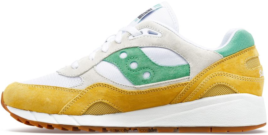 Saucony sombra 6000 hombres blanco/amarillo/verde P4B2Z0228