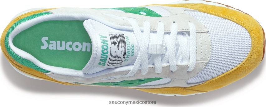 Saucony sombra 6000 hombres blanco/amarillo/verde P4B2Z0228