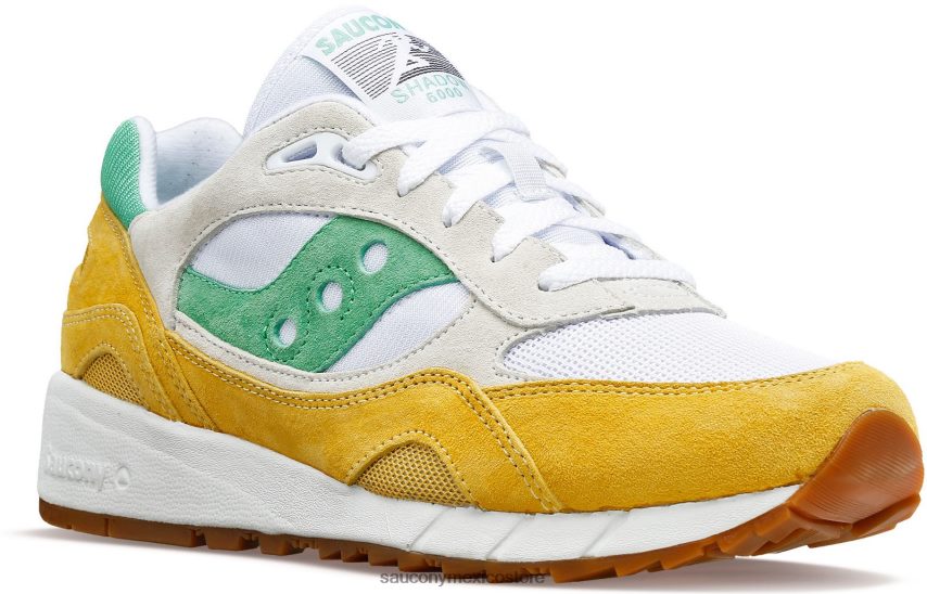 Saucony sombra 6000 hombres blanco/amarillo/verde P4B2Z0228
