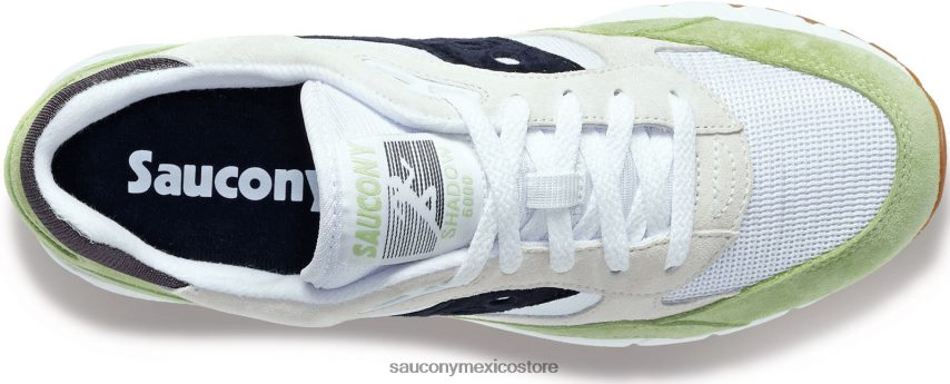Saucony sombra 6000 hombres blanco/menta/azul marino P4B2Z0226