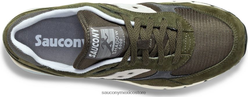 Saucony sombra 6000 hombres gris verde P4B2Z0218
