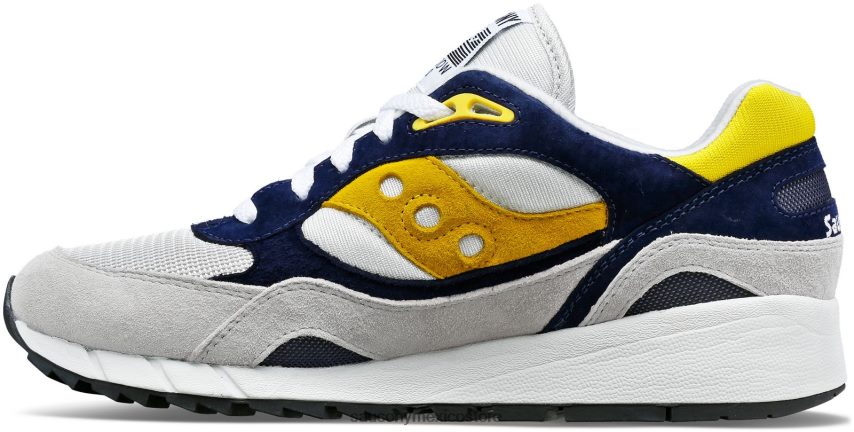 Saucony sombra 6000 hombres gris/azul/amarillo P4B2Z0219