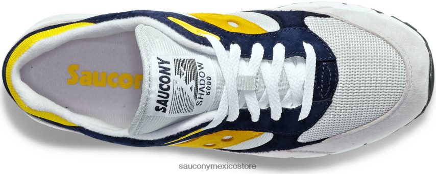 Saucony sombra 6000 hombres gris/azul/amarillo P4B2Z0219