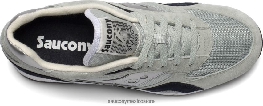 Saucony sombra 6000 hombres gris/plata P4B2Z0223