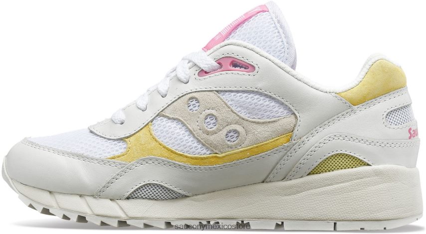 Saucony sombra 6000 mujer blanco/amarillo/rosa P4B2Z0708