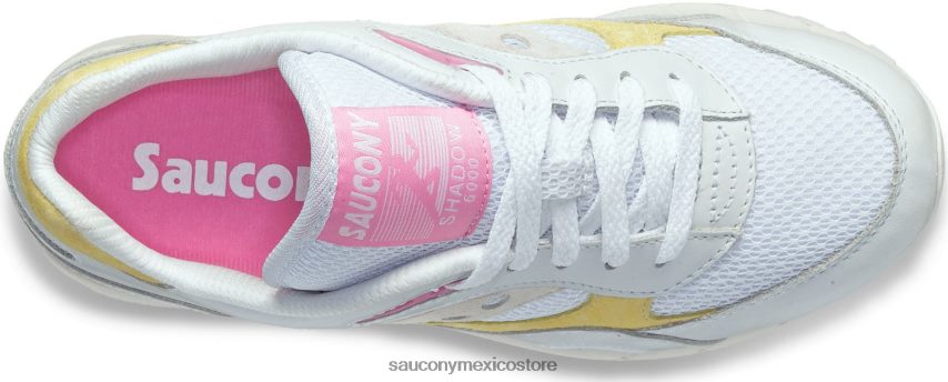 Saucony sombra 6000 mujer blanco/amarillo/rosa P4B2Z0708