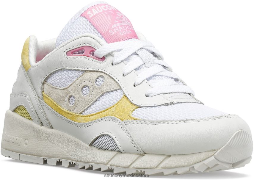 Saucony sombra 6000 mujer blanco/amarillo/rosa P4B2Z0708
