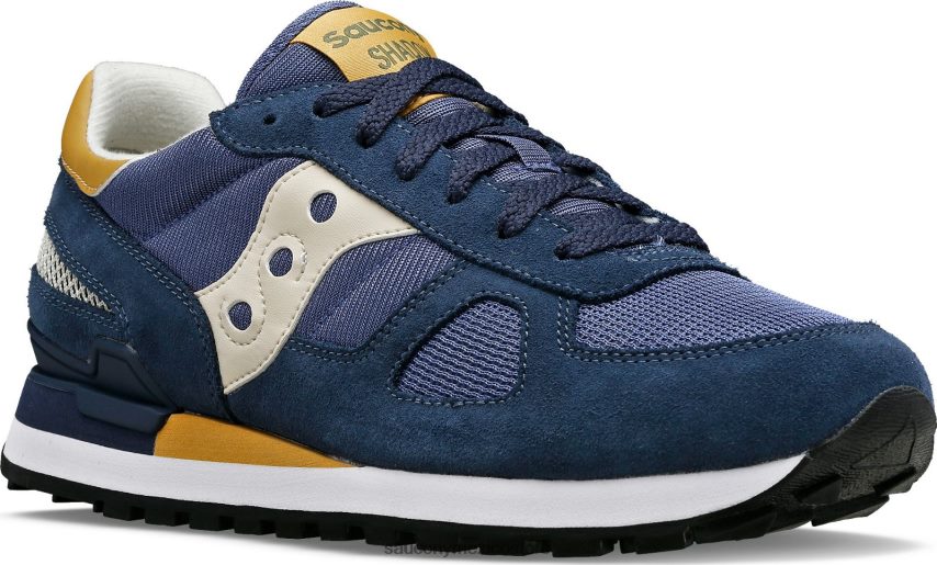 Saucony sombra original hombres azul marino/bronceado P4B2Z0207