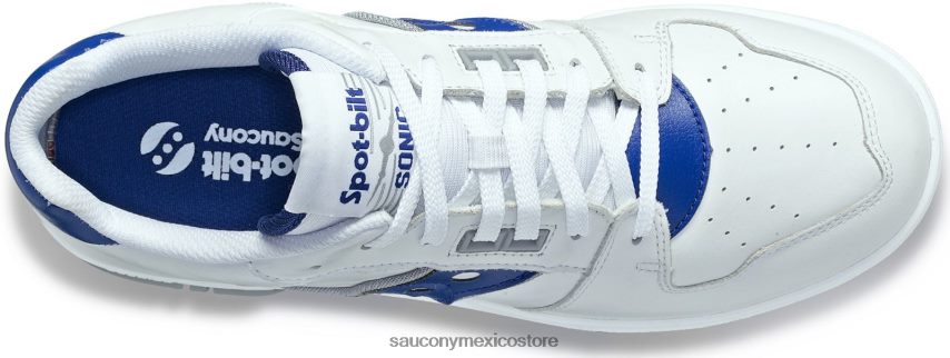 Saucony spot-bilt sonic bajo hombres blanco/azul real P4B2Z0192