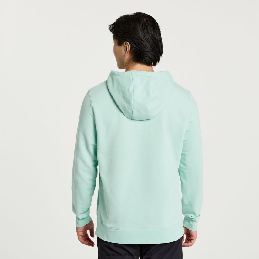 Saucony sudadera con capucha descansada hombres gráfico de la atmósfera P4B2Z0384