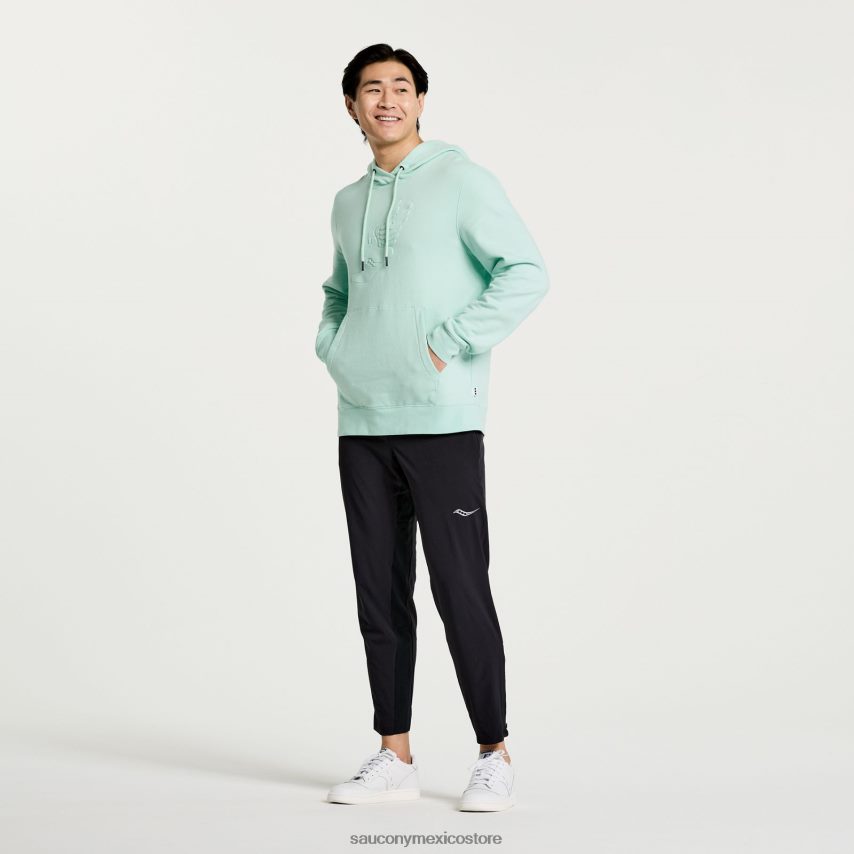 Saucony sudadera con capucha descansada hombres gráfico de la atmósfera P4B2Z0384