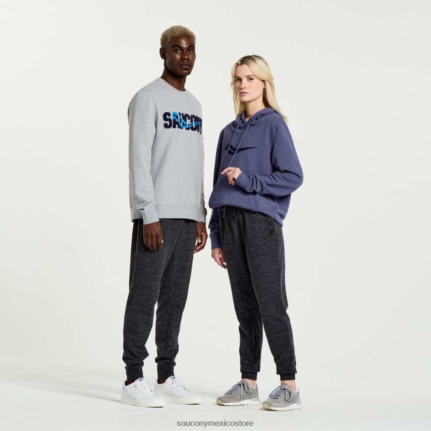 Saucony sudadera con capucha descansada hombres horizonte gráfico de brezo P4B2Z0383