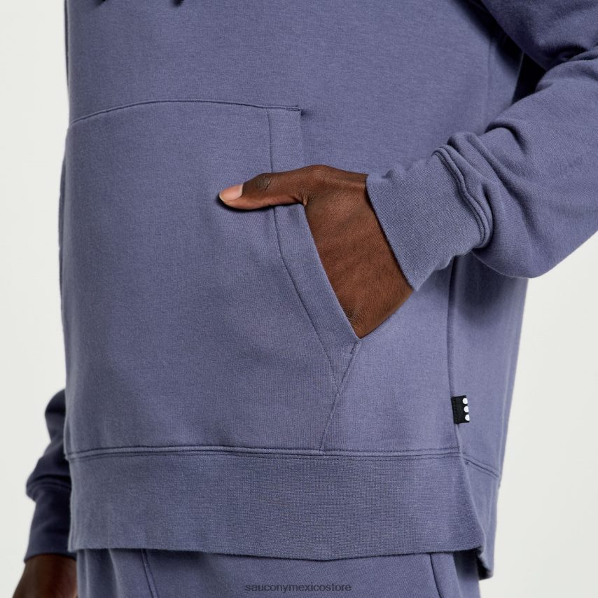 Saucony sudadera con capucha descansada hombres horizonte gráfico de brezo P4B2Z0383