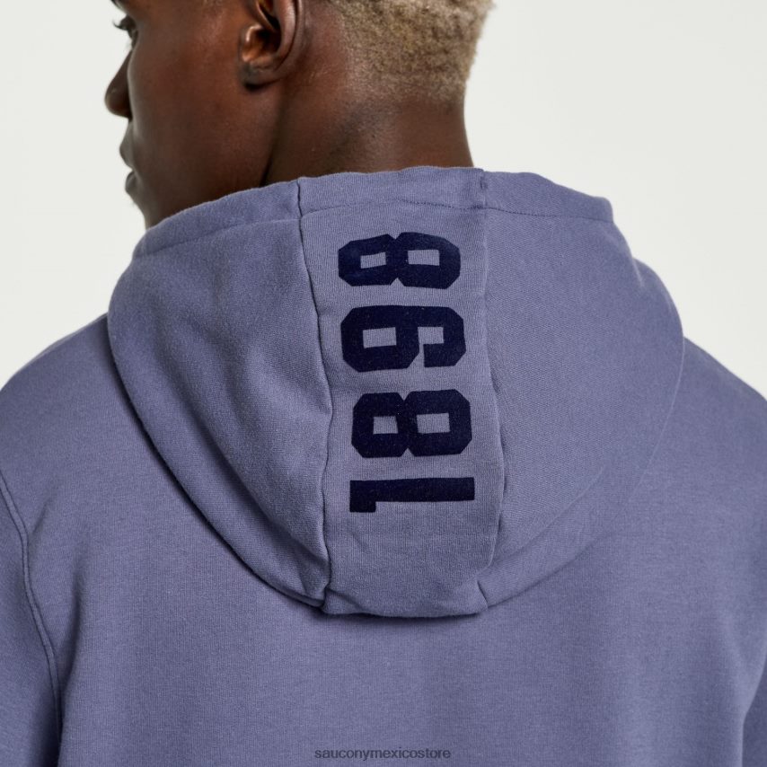 Saucony sudadera con capucha descansada hombres horizonte gráfico de brezo P4B2Z0383