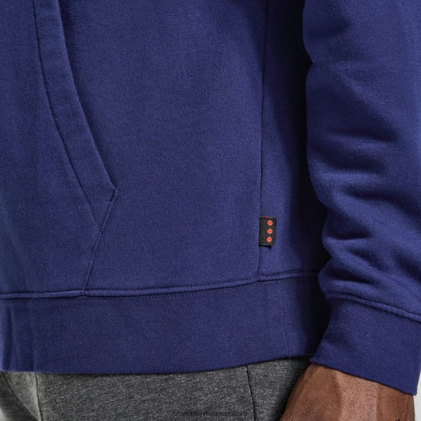 Saucony sudadera con capucha descansada hombres sodalita P4B2Z0387