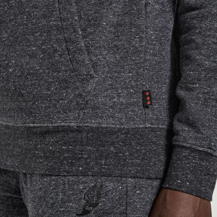 Saucony sudadera con capucha descansada mujer brezo negro P4B2Z0795