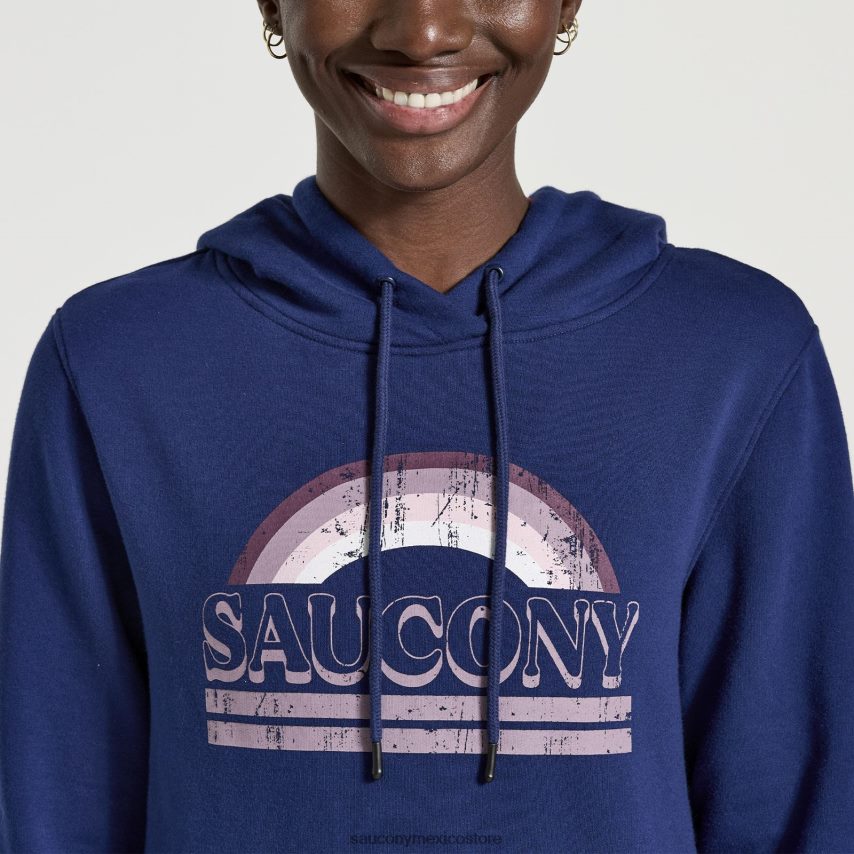 Saucony sudadera con capucha descansada mujer sodalita P4B2Z0799