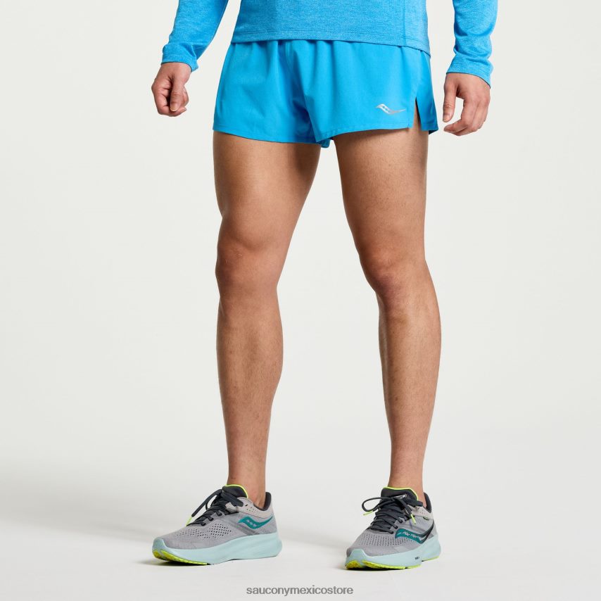 Saucony superar 25 partido corto hombres azur P4B2Z0397