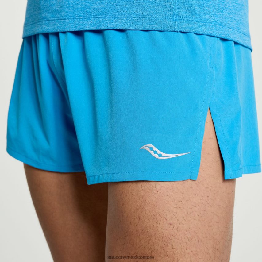 Saucony superar 25 partido corto hombres azur P4B2Z0397