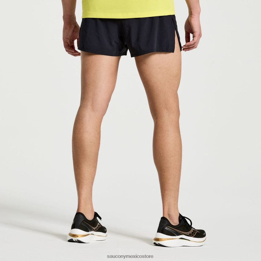 Saucony superar 25 partido corto hombres negro P4B2Z0396