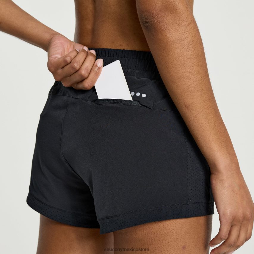 Saucony superar 25 partido corto mujer negro P4B2Z0835