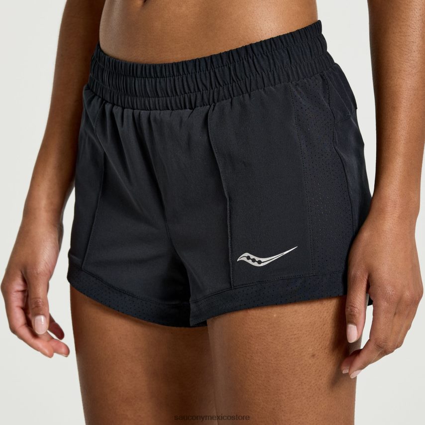 Saucony superar 25 partido corto mujer negro P4B2Z0835