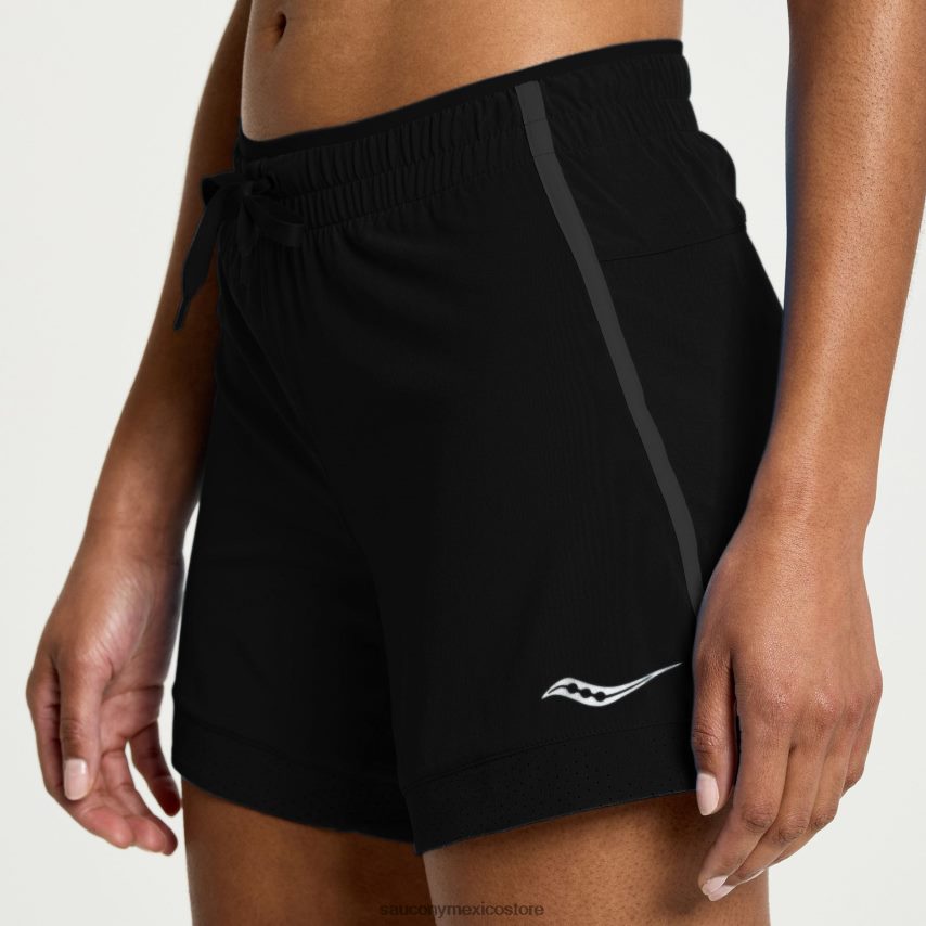 Saucony superar 5 corto mujer negro P4B2Z0809